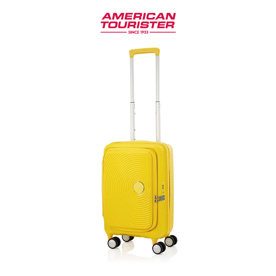 Vali kéo American Tourister Curio Spinner EXP TSA Book Open