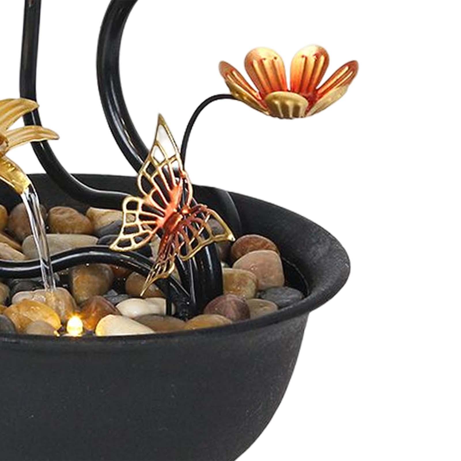 Tabletop Fountain Waterscape 3 Tiers for Zen Meditation Relaxing Living Room