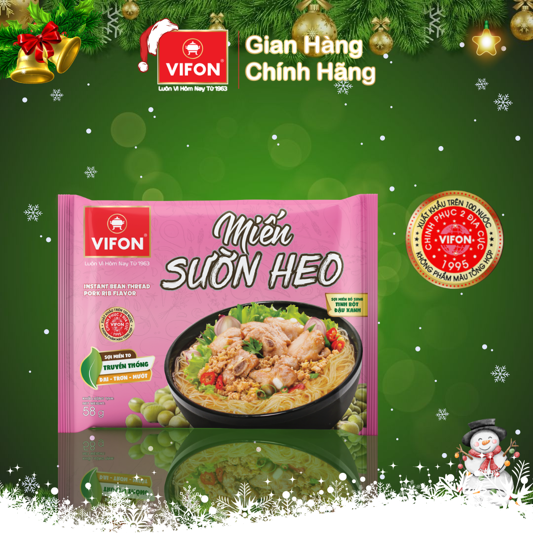 Thùng 24 Miến Sườn Heo VIFON (58g / Gói)