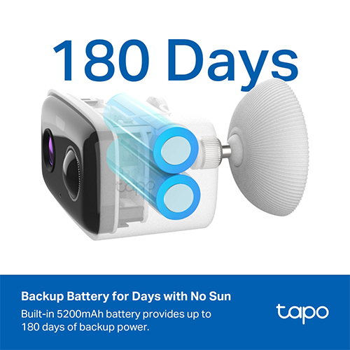 Camera an ninh năng lượng mặt trời TP-Link Tapo AI Kit Solar-Powered Security C400 KIT - Hàng chính hãng