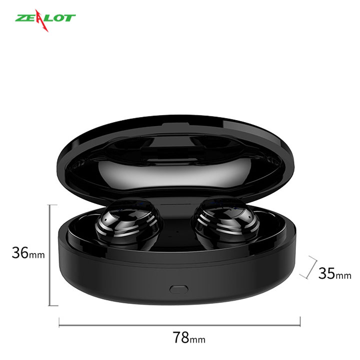 Tai nghe bluetooth Zealot không dây hàng chính hãng tương thích với nhiều dòng điện thoại như iphone, samsung, xiaomi, oppo... dành cho cả nam và nữ