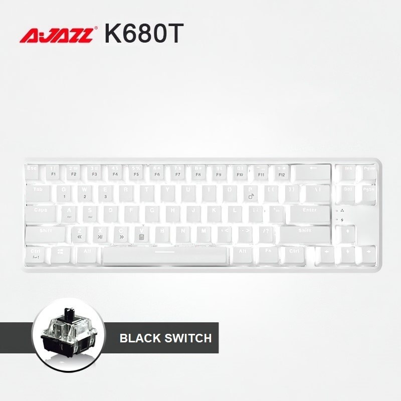 Bàn Phím Cơ mini không dây Bluetooth Ajazz K680 - Hàng nhập khẩu