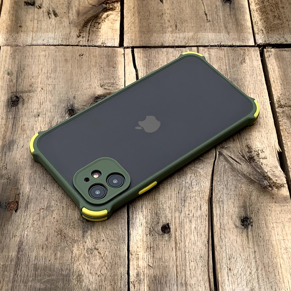 Ốp lưng chống sốc toàn phần màu lá mạ dành cho iPhone 11