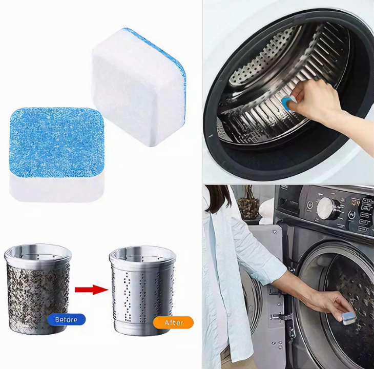 Hộp 12 viên tẩy vệ sinh lồng máy giặt diệt khuẩn và làm sạch lồng giặt hiệu quả KG9S - Hàng chính hãng