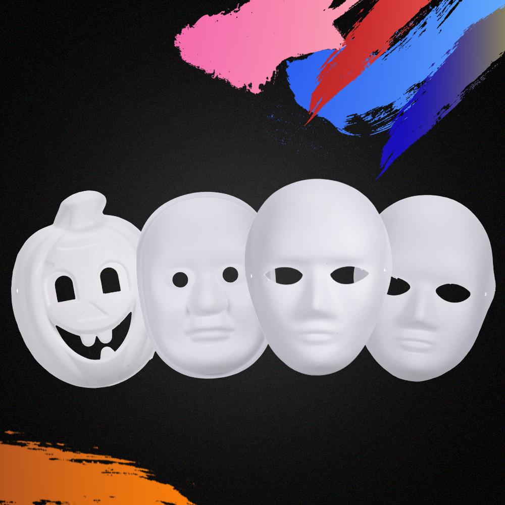 Mặt nạ giấy bồi combo10 chiếc mặt nạ trắng để tô màu halloween,trung thu,các lớp sáng tạo,mỹ thuật