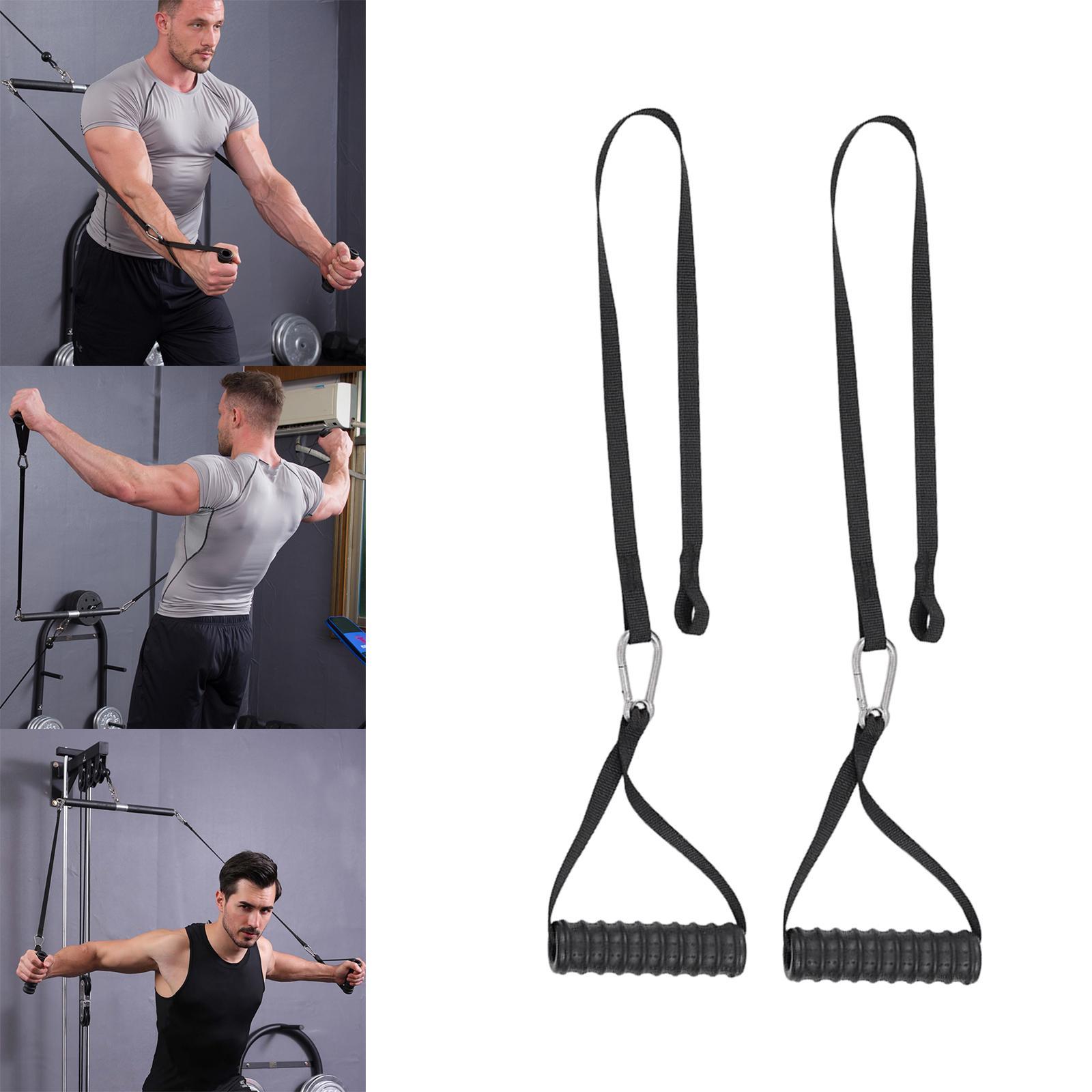 Triceps Rope kéo xuống tay cầm hệ thống ròng rọc hạng nặng để tập luyện sức mạnh