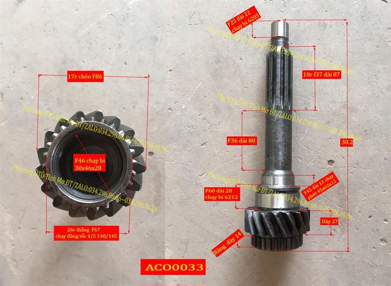 A cơ chính 17R chéo ,26C JK10T50H