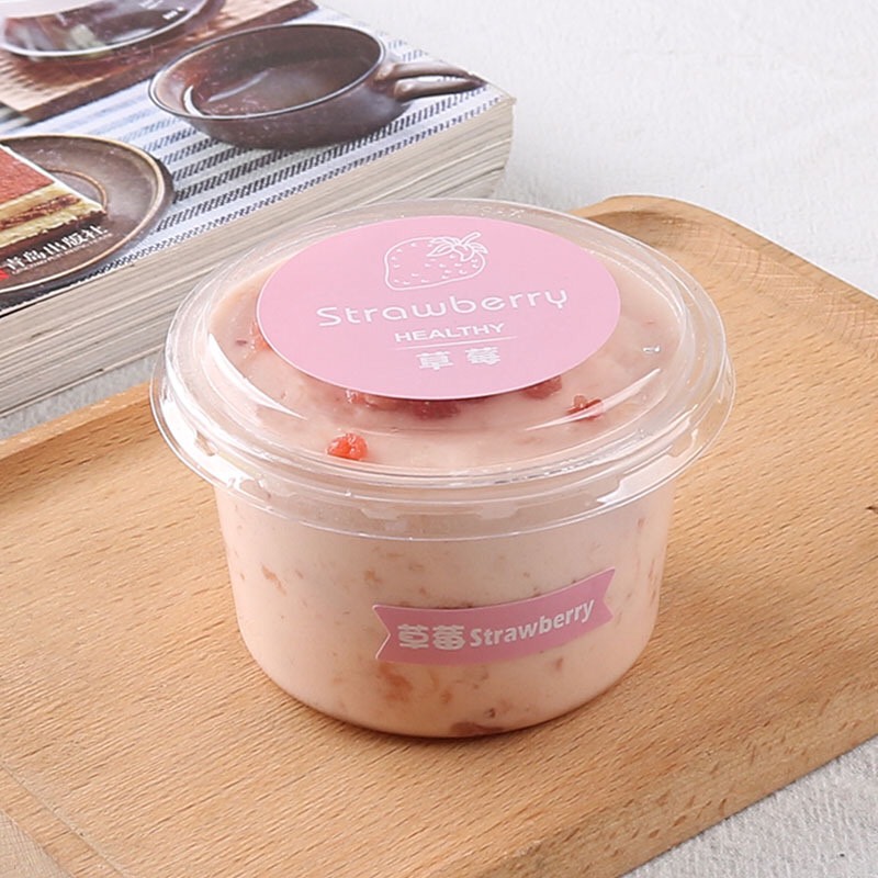 50 Hộp mousse XY583 tròn 150ml đựng bánh tiramisu, panna cotta, gatoflan