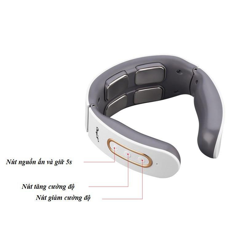 Đai mát xa cổ điện từ 6 chế độ làm việc-9 cường độ với khả năng làm nóng nhanh dùng được ở mọi nơi.