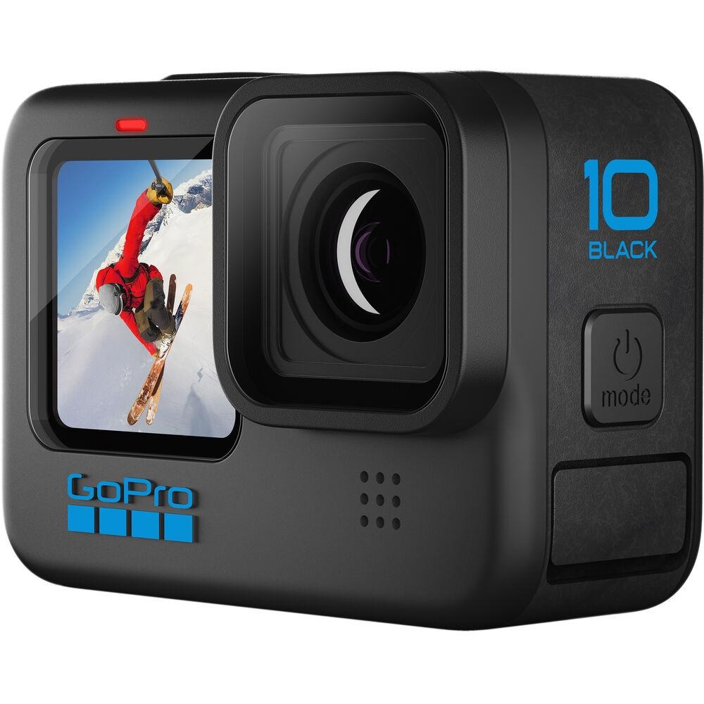 GoPro HERO10 Black Bundle (Magnetic Swivel Clip, 2 Pin, Shorty Grip) - Hàng chính hãng