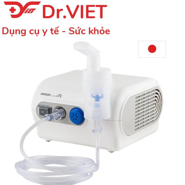 Máy xông mũi họng Omron NE-C28 Chính hãng - làm sạch đường hô hấp, ngăn ngừa bụi bẩn, virus, hỗ trợ các bệnh hô hấp như hen phế quản, COPD, viêm mũi dị ứng,viêm xoang