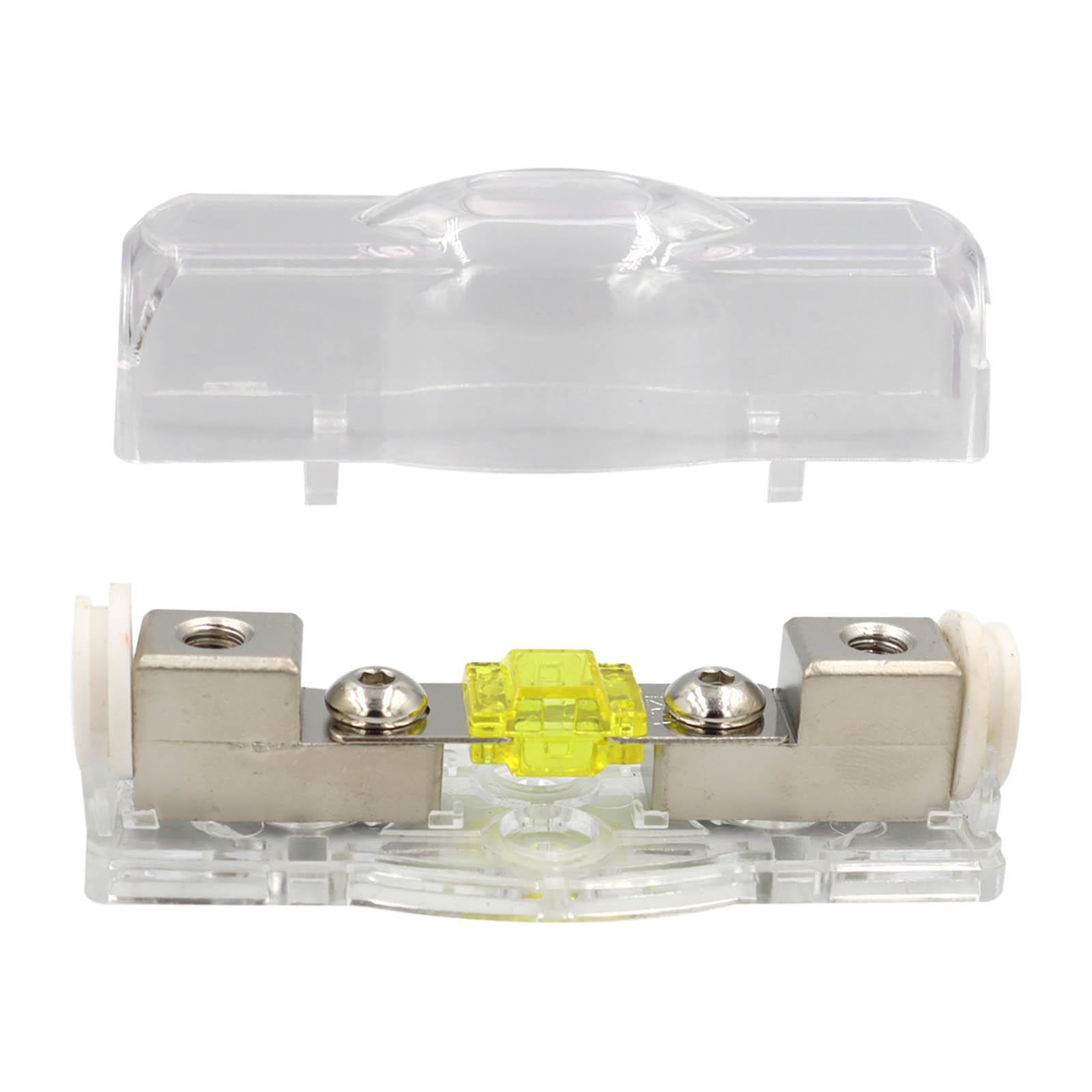 Mini 120A Anl Fuse Holder with Fuse 30A 40A 60A 80A 100A for Auto Car Stereo Audio Amplifier