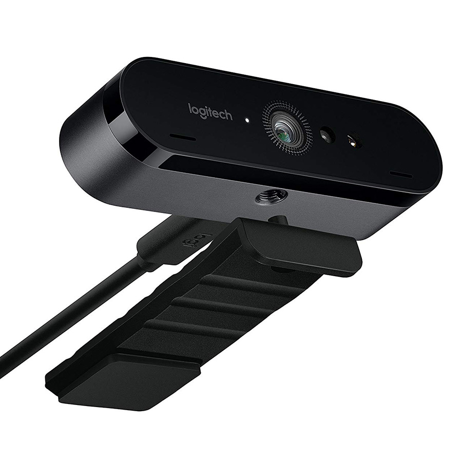 Webcam Logitech BRIO - 4K Ultra HD, tự động chỉnh sáng & lấy nét, mic kép to rõ loại bỏ tiếng ồn, góc rộng 78 độ - Hàng chính hãng