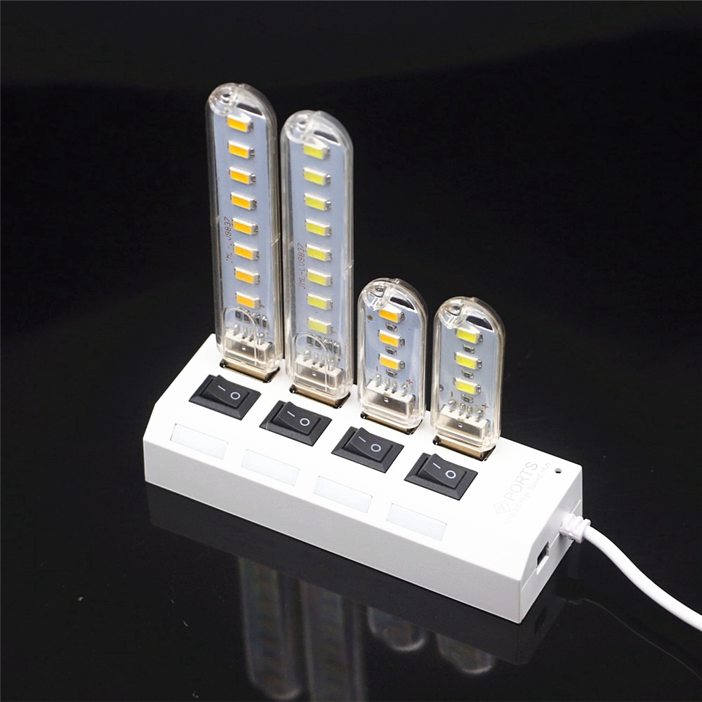 Bộ 3 Thanh Đèn LED Mini Siêu Sáng Cắm Cổng USB