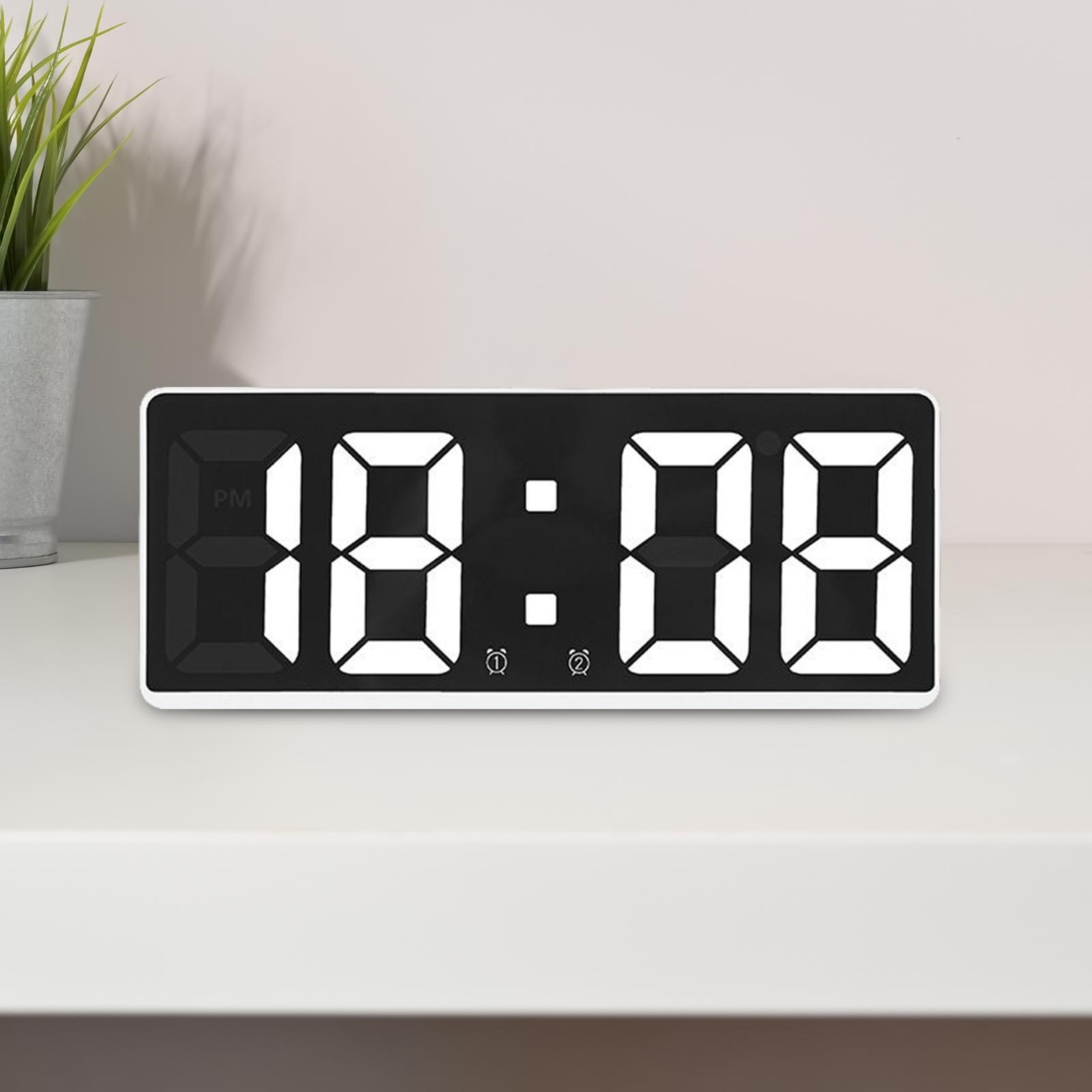 Large Number Clock Table Date LED Display for Elderly Home