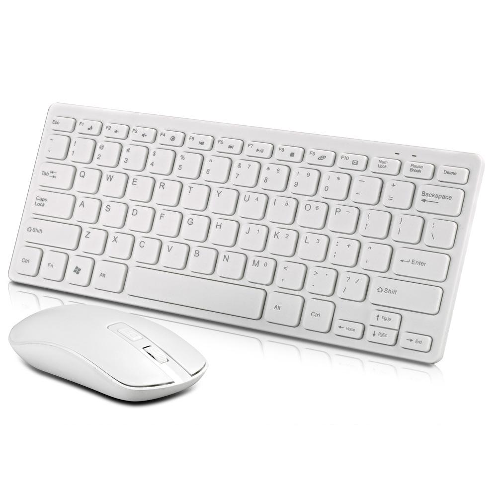 Mini Cực Sô Cô La Bàn Phím Không Dây Và Chuột 2.4G Smart Tivi Bàn Phím Và Chuột Không Dây