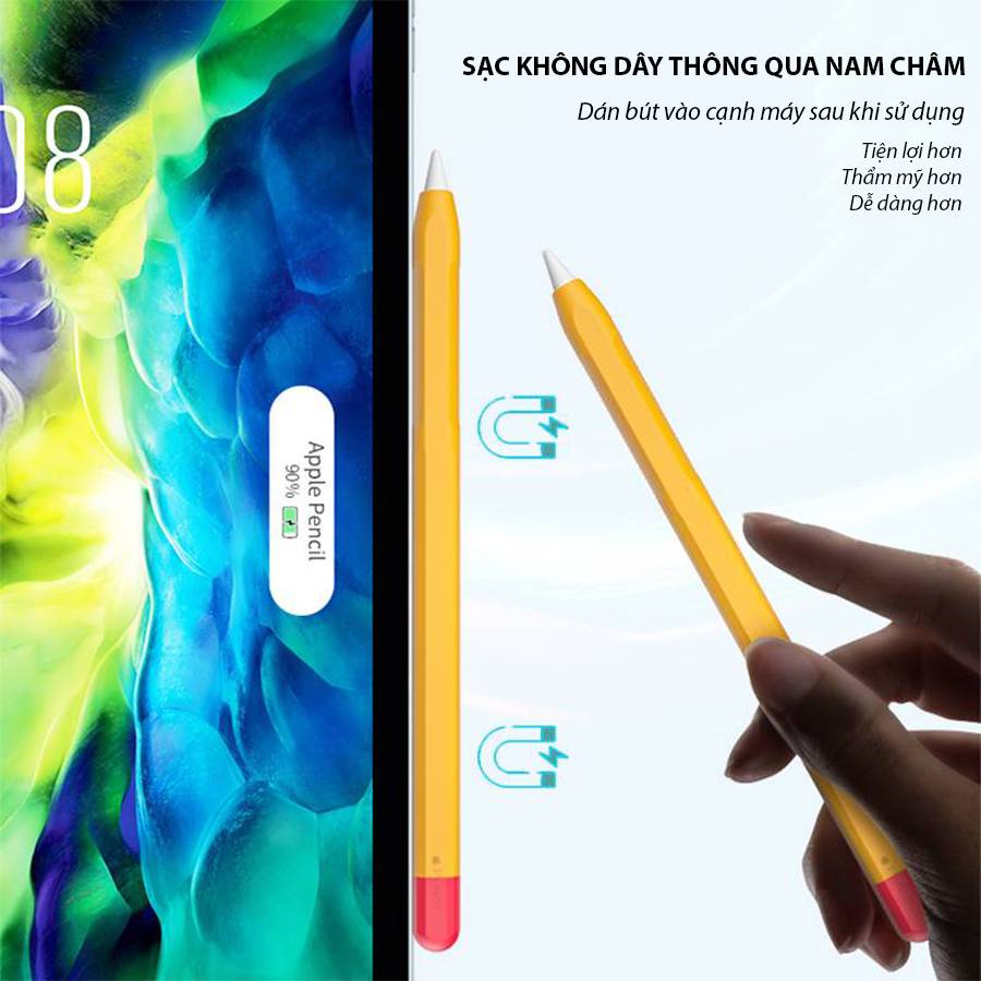 Ốp Silicon Bảo Vệ Dành Cho Apple Pencil 1 và Apple Pencil 2