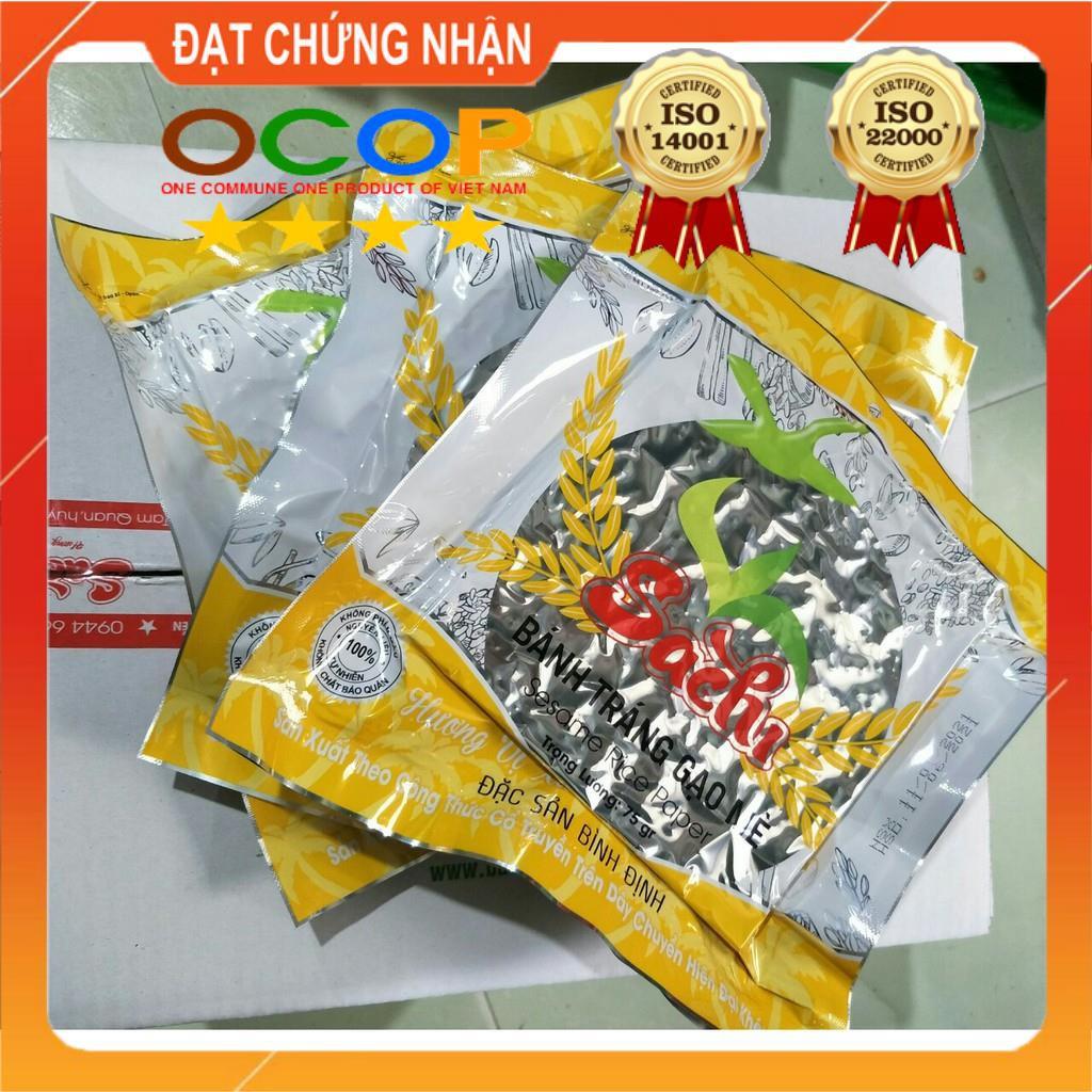 Thùng 25 Gói Loại 75Gram, Bánh Tráng Gạo Mè Cao Cấp Nướng Sẵn Sachi