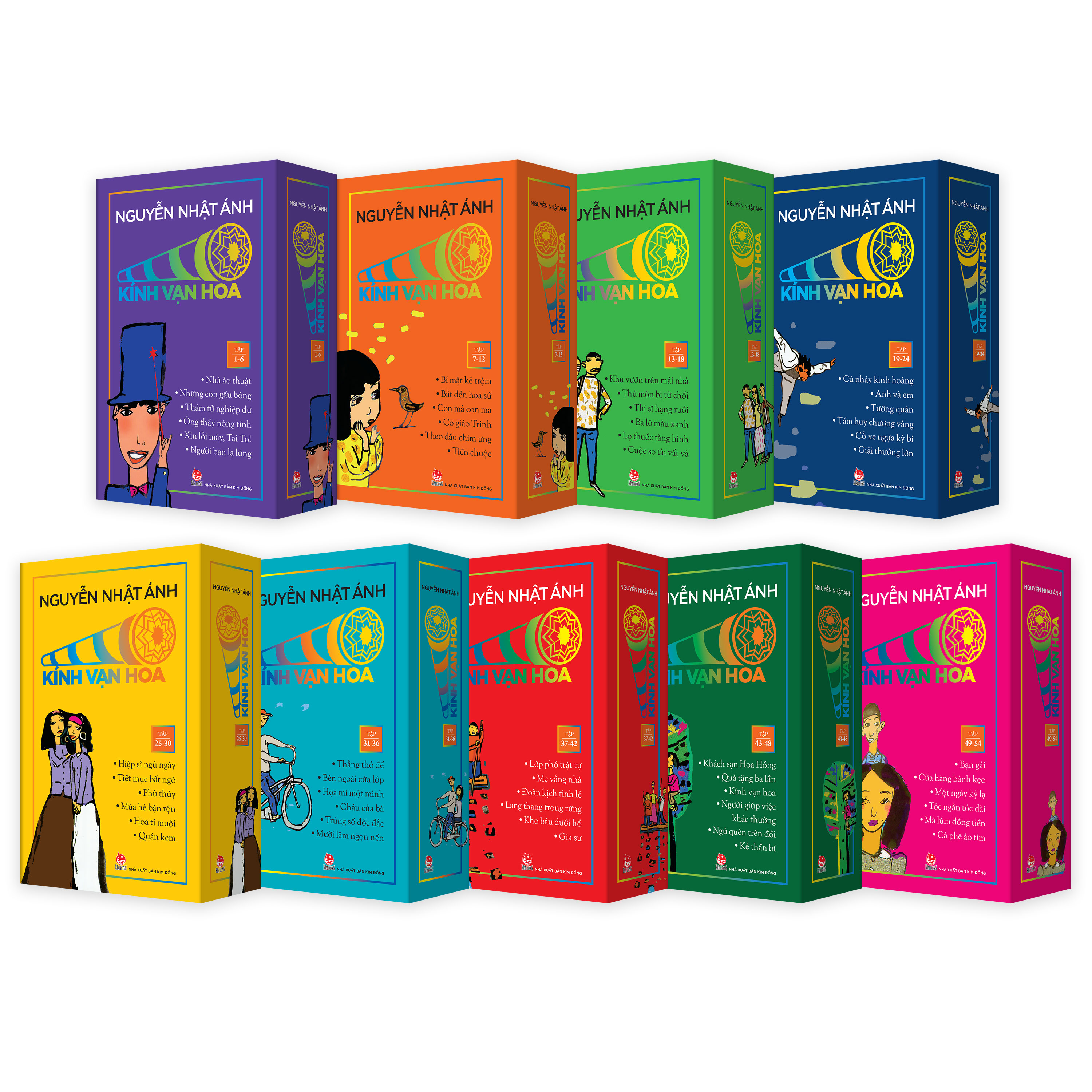 Combo 09 Boxset Kính Vạn Hoa Bộ Kỉ Niệm 30 Năm - Tặng Kèm 1 Sổ Tay Trong Mỗi Boxset + 1 Túi canvas cho đơn hàng mua sớm nhất