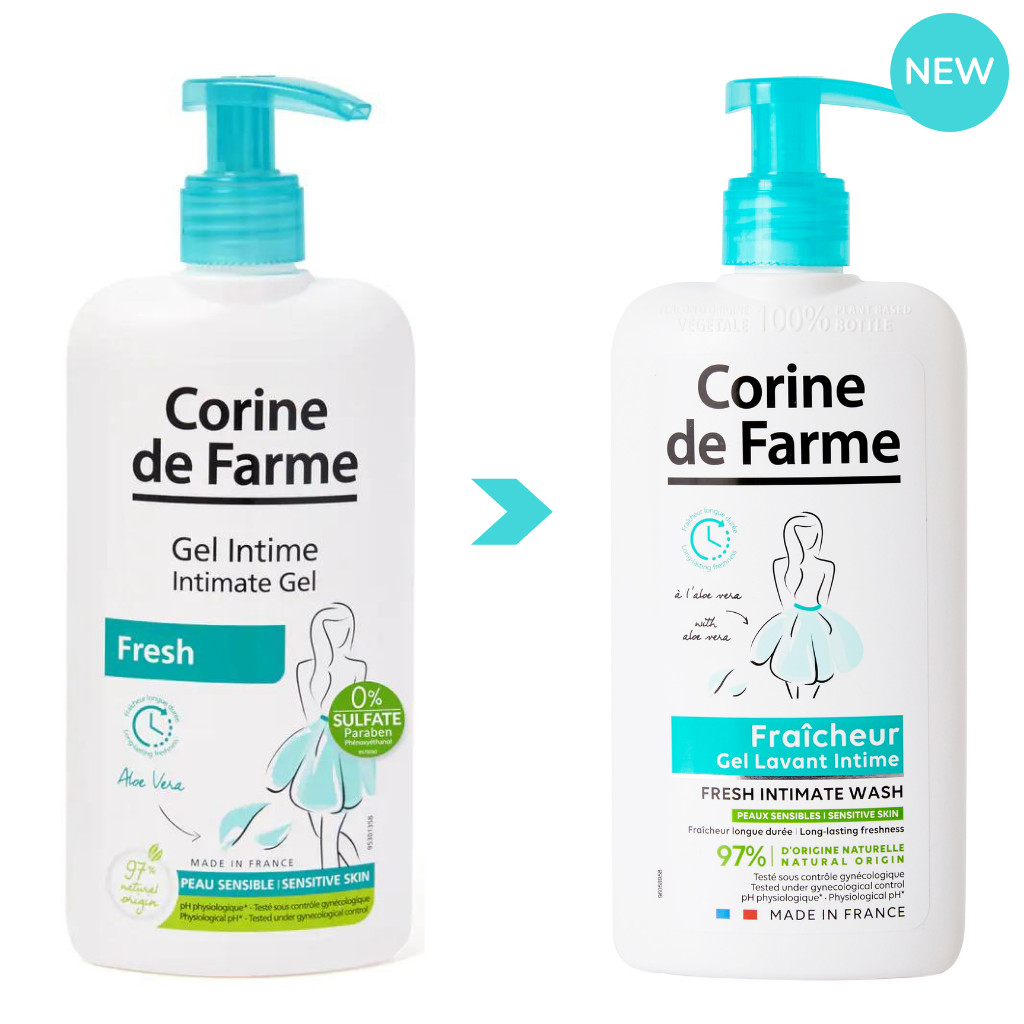 Dung Dịch Vệ Sinh Phụ Nữ Corine de Farme FRESH INTIMATE WASH 250ml