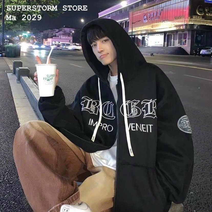Áo Khoác Hoodie Nỉ Nam Nữ Đi Theo Phong Cách Form Rộng Siêu Đẹp HinhfIn Sắc Nét Chất Liệu Vải Áo Dày Dặn Mềm Mịn Hàng Hot Trend HTM FASHION