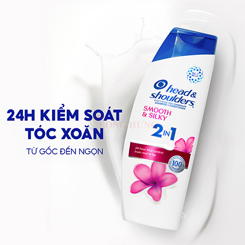 Dầu gội và xả 2-in-1 Head &amp; Shoulders (613ml) - Hàng chính hãng -  Smooth &amp; Silky