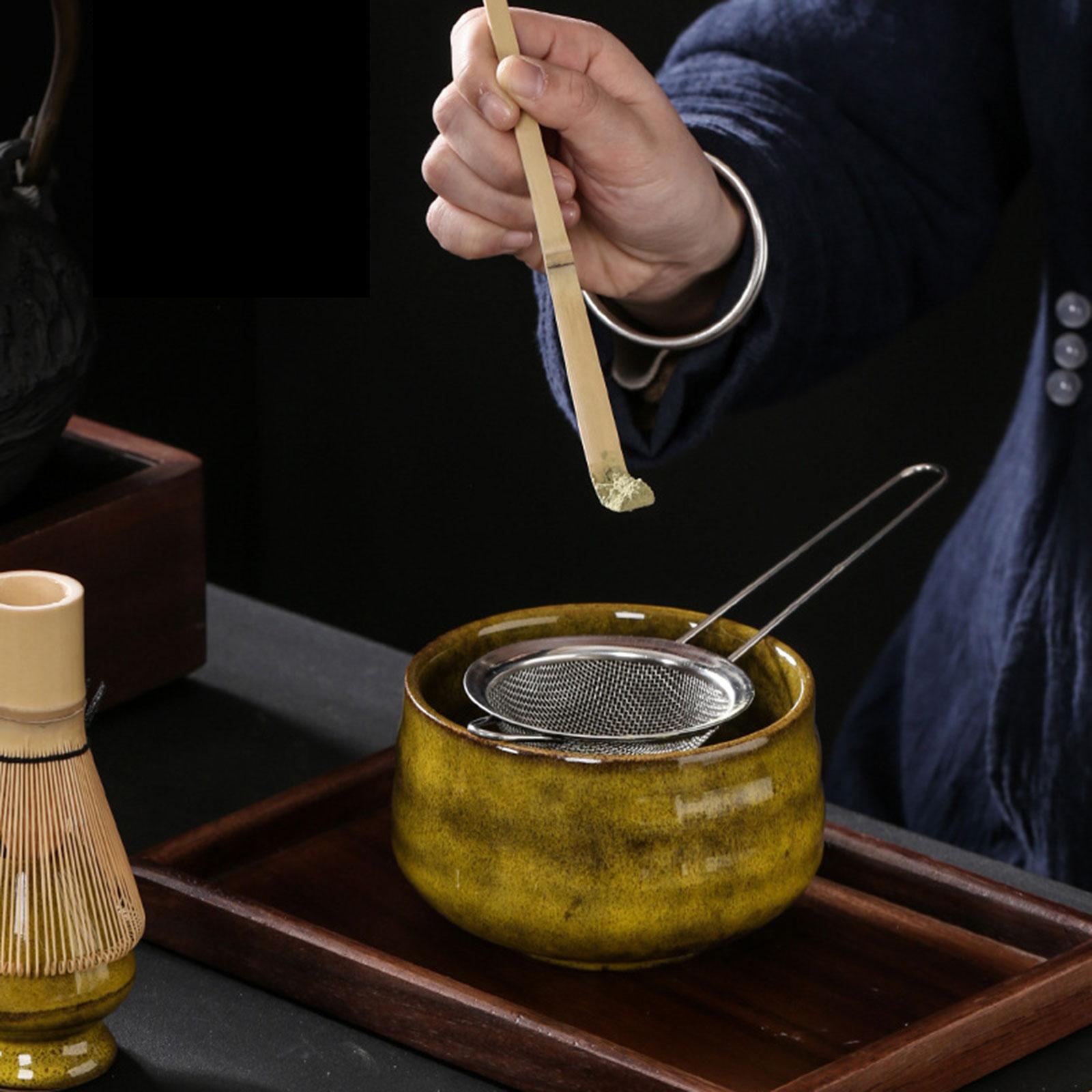 3 Pieces Matcha Whisk Set Ceramic Handcrafted for Reception Kitchen Baby