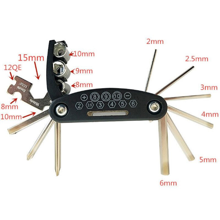 Bộ Dụng Cụ Sửa Chữa Xe Đạp Cầm Tay, Bộ Lục Giác Đa Năng
