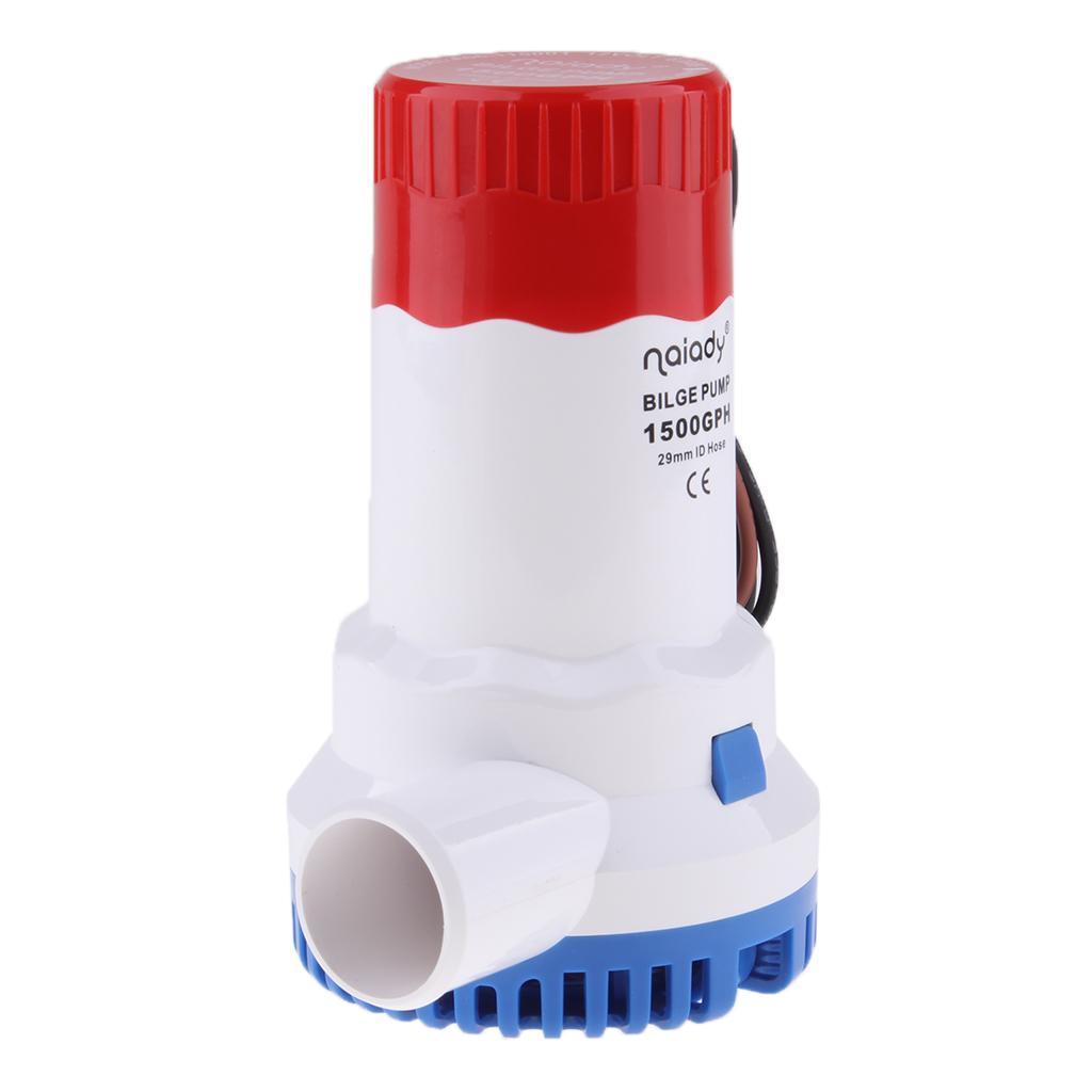 12V 1500GPH Boat Bilge Water Pump  Submersible Pump