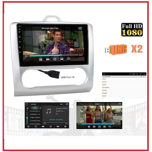 Màn hình dành cho ô tô dvd android 9 inch theo xe Ford FORCUS kèm MẶT DƯỠNG đời 2007-2011
