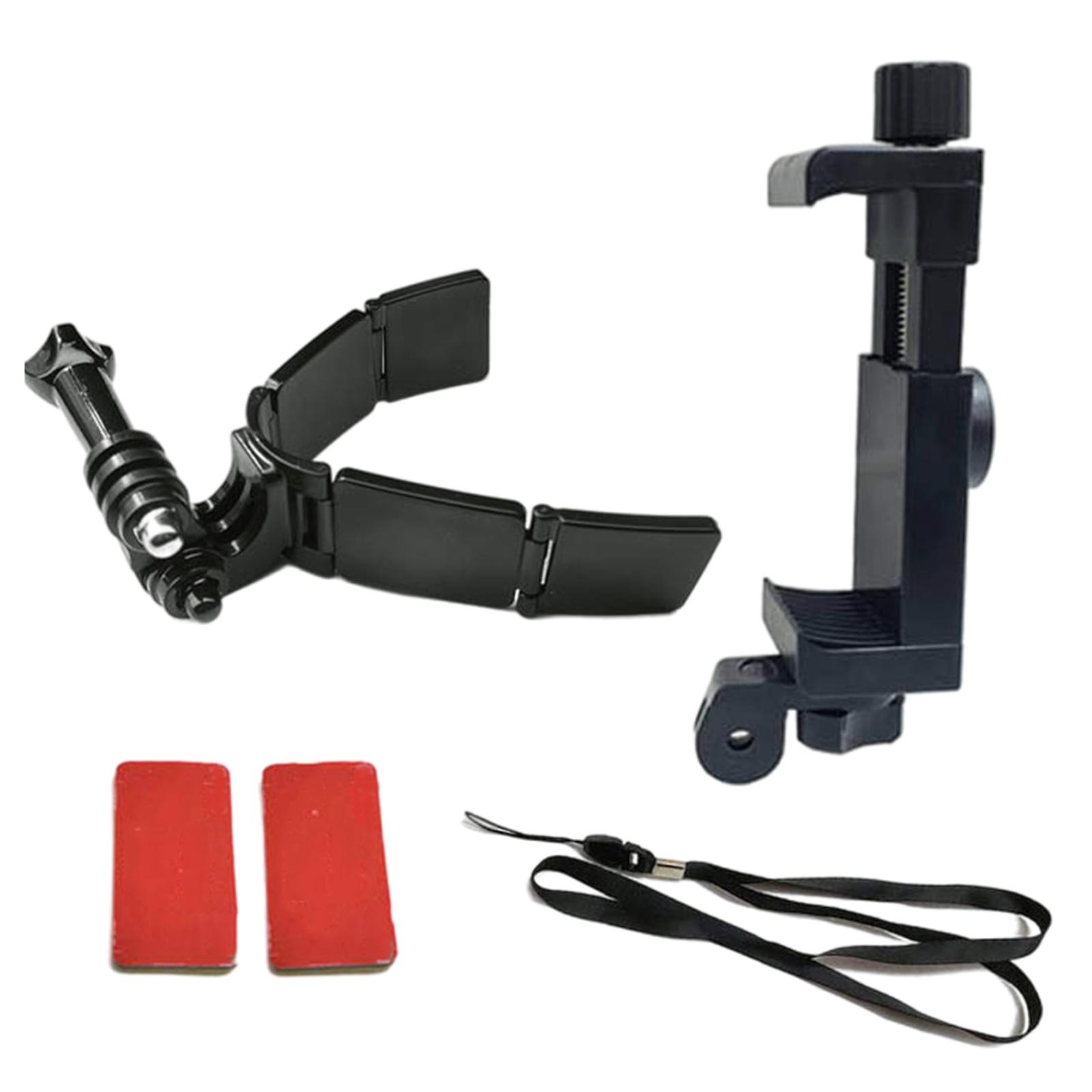 Motorcycle Helmet Chin Mount Kit for for 9 8 7 6 5 4 Sports Camera or 4.7-7 inch Mobile Phones