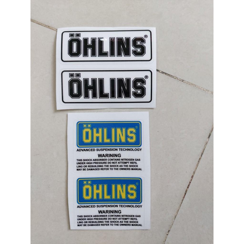 Tem ohlins in trong dán bình dầu và chân phuộc