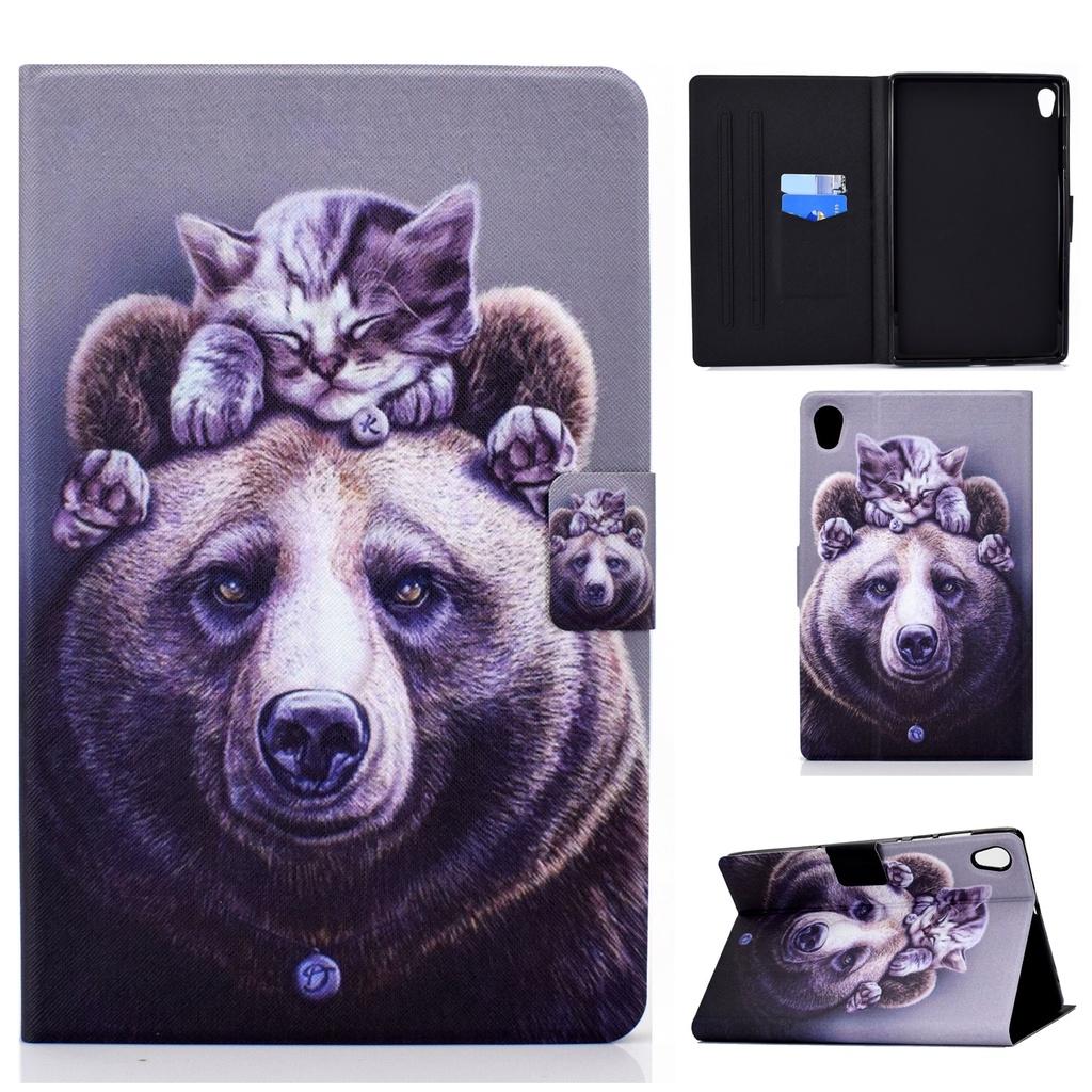 Bao Da Máy Tính Bảng Nắp Gập Kèm Giá Đỡ Cho Lenovo Tab M10 Hd Tablet M10 Hd 2nd Tb X306 X306F 10.1 ''