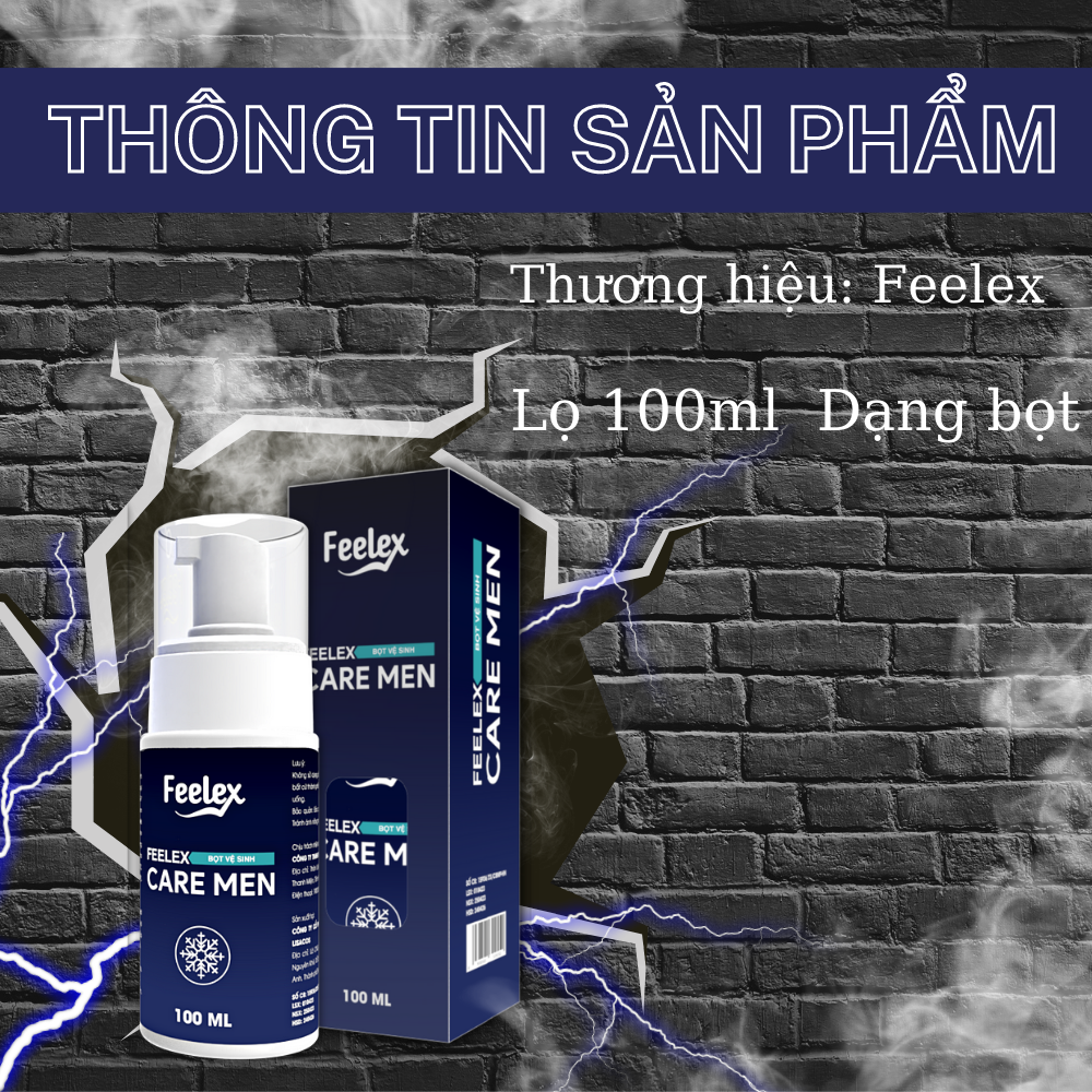 Bọt vệ sinh nam giới Feelex Care Men dung dịch tạo bọt 100ml