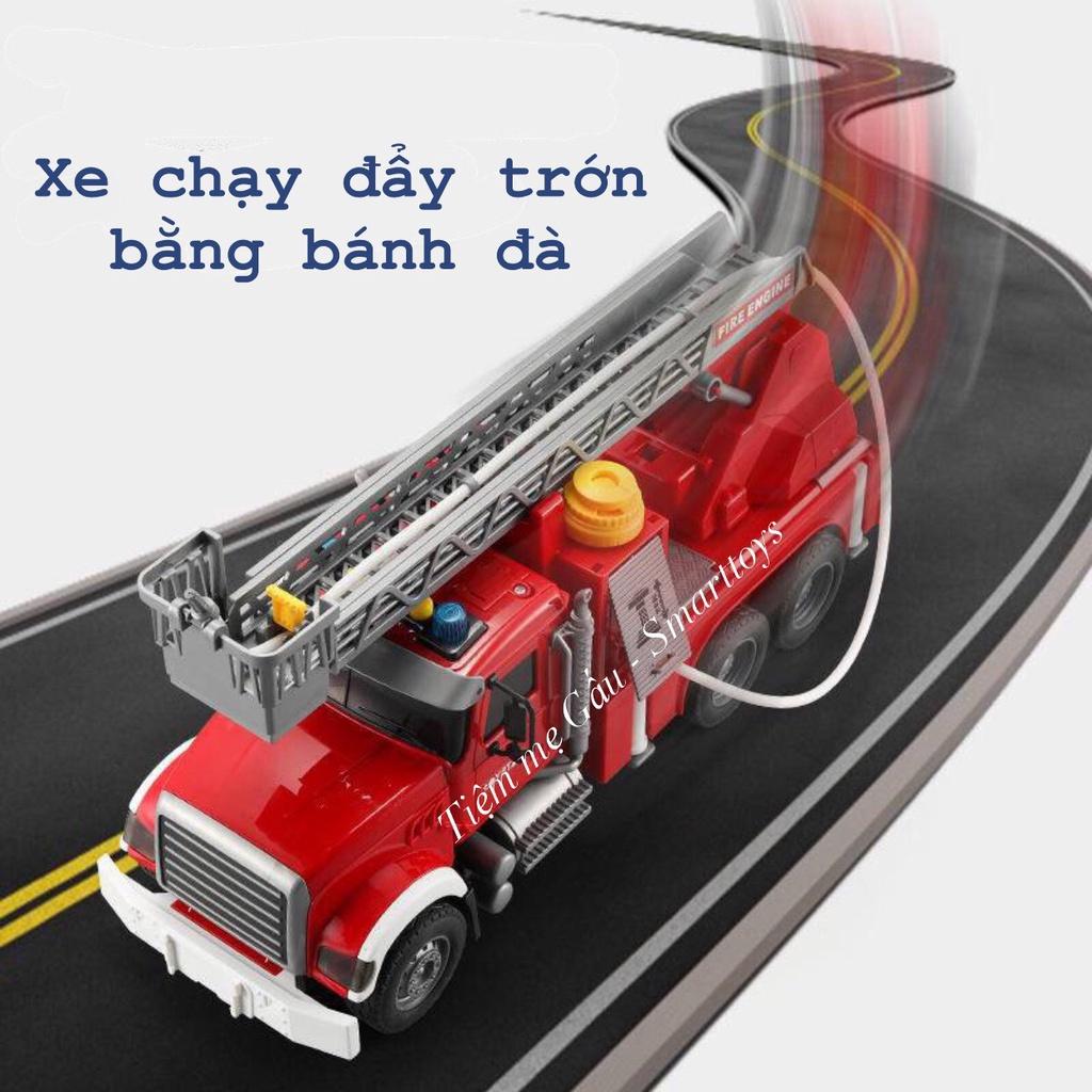 HÀNG LOẠI 1 CAO CẤP ĐỒ CHƠI XE THANG CỨU HỎA CỠ ĐẠI FIRE TRUCK TOYSTAR CÓ ĐÈN, ÂM THANH, PHUN NƯỚC NHƯ THẬT