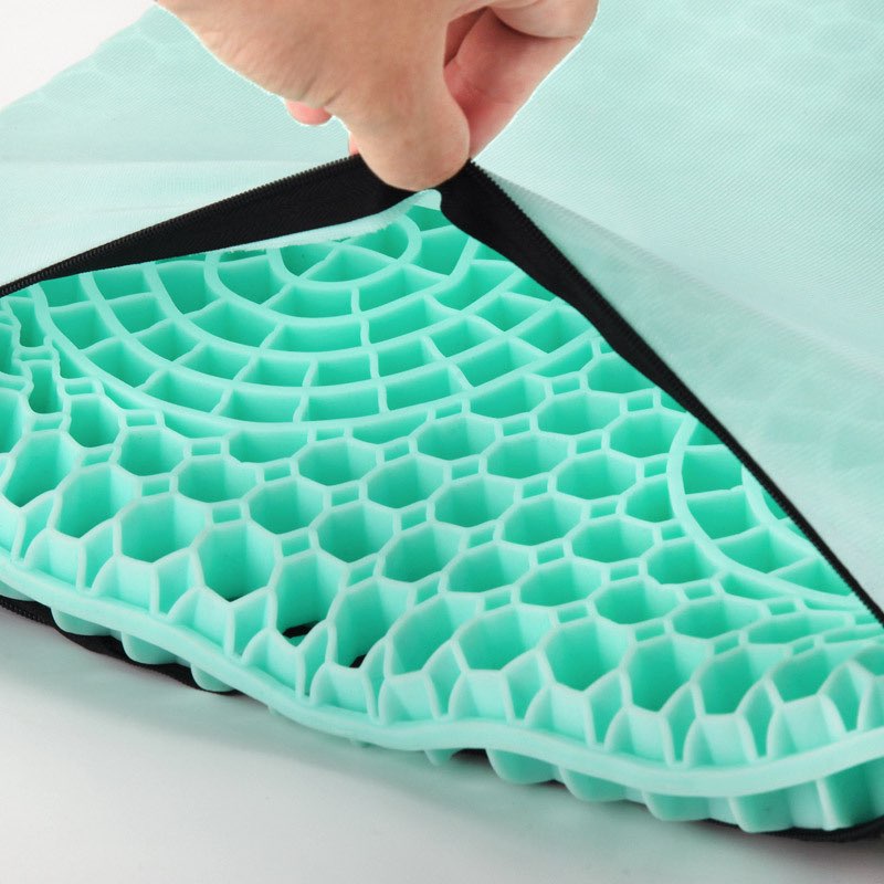 Đệm gel tổ ong lót ghế ô tô ghế văn phòng mát mẻ và thoáng khí mùa hè, lưu thông máu cushions Singapore Latex mattress