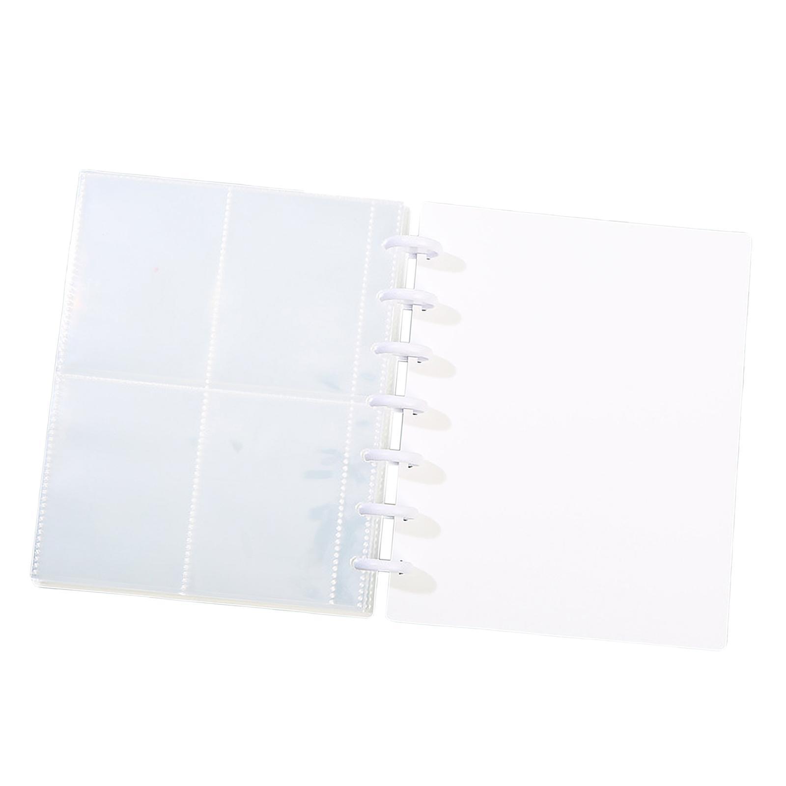 Portable 3 inch Mini Photo Album Photocard Sleeve 7  Binder Holder White
