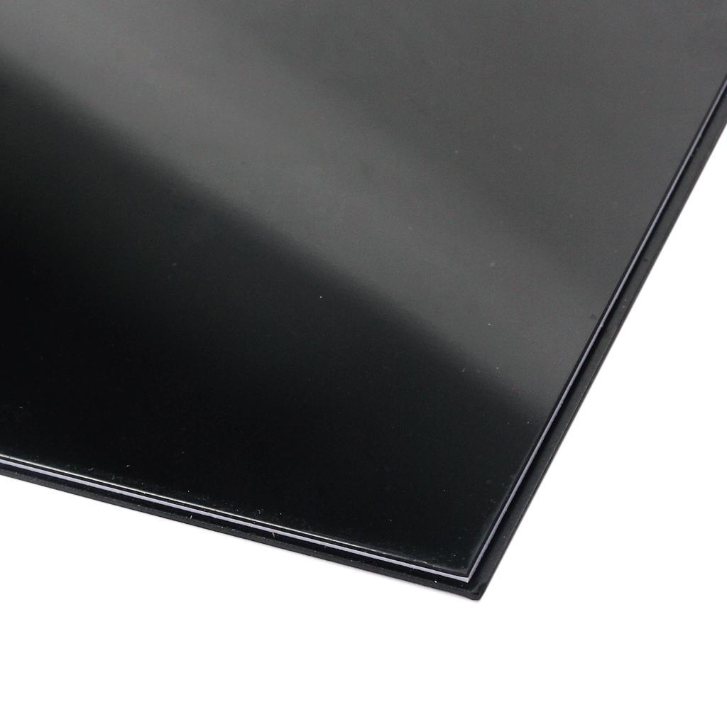 3 Pieces Guitar Blank Scratch Plate Guard Pickguard Material PVC 3-ply Black