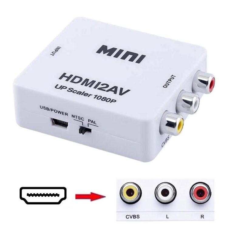 đầu chuyển hdmi,Chuyển đổi HDMI sang 2 AV