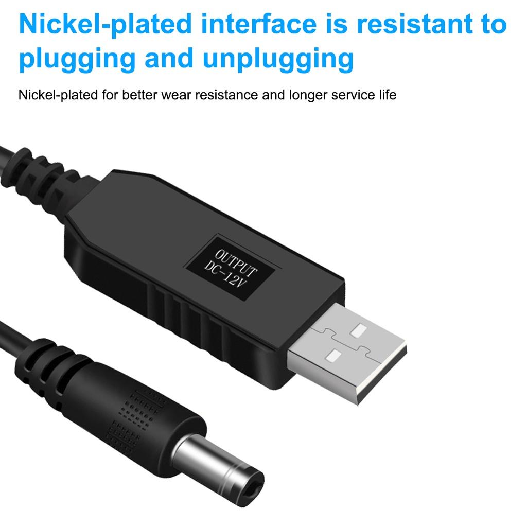 Cáp Nguồn USB DC Cho Router Quạt Loa USB DC Jack 3.5Mm Cáp Sạc 5V Sang 12V dây Nguồn Cắm Cổng Kết Nối Adapter
