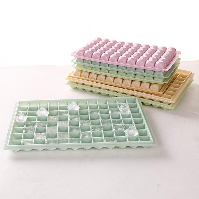Combo 2 Khay Làm Đá Silicon 96 ô khay làm thạch rau câu 96 viên nhựa cao cấp