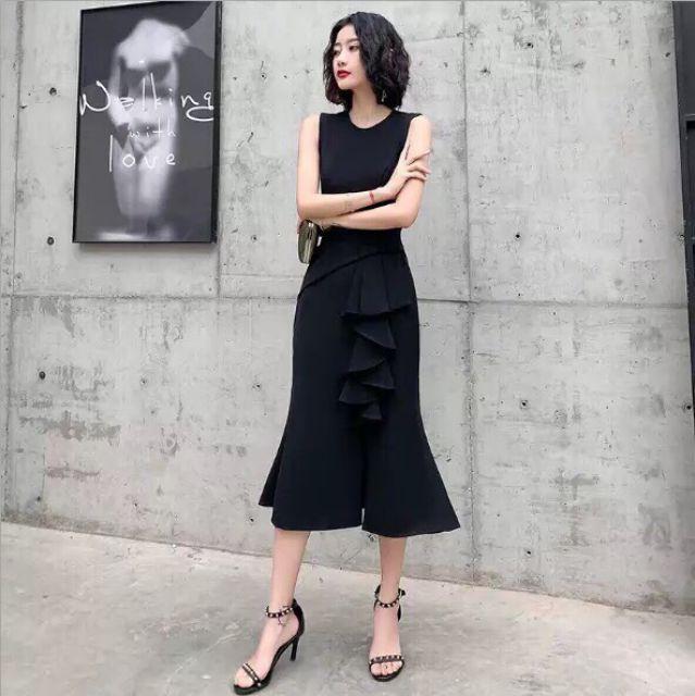 ĐẦM BODY XẺ XẾP BÈO SANG CHẢNH