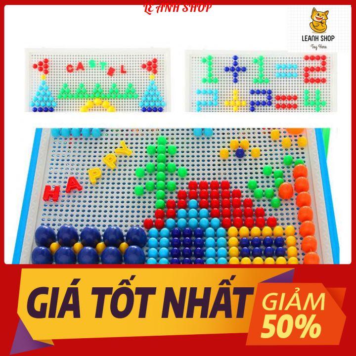 Ghép hình Nấm thông minh bằng nhựa cho bé sáng tạo