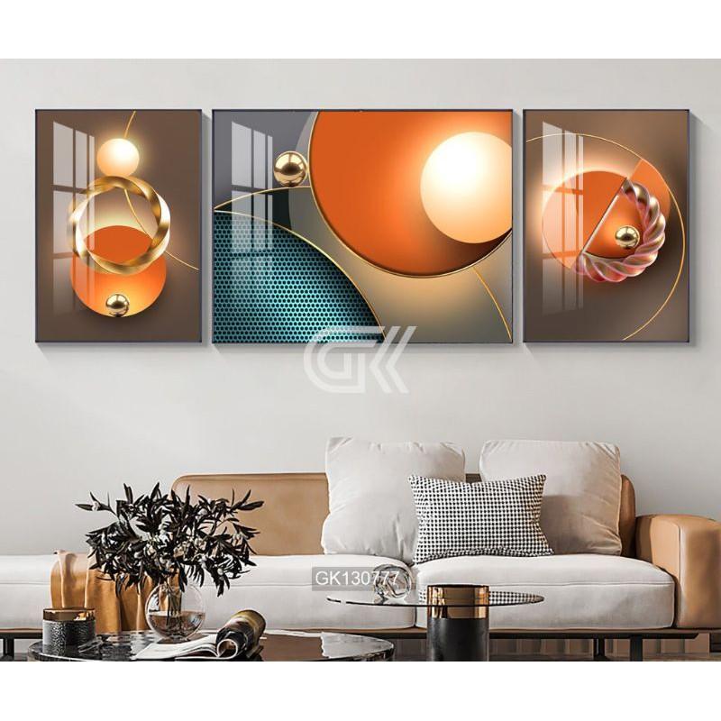 Tranh tráng gương tranh trừu tượng tranh treo phòng khách tranh treo phòng ngủ xu thế decor tương lai