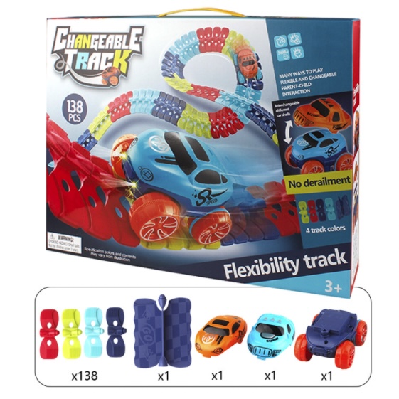 Xe địa hình vượt mọi công trình Changeable Track 138pcs