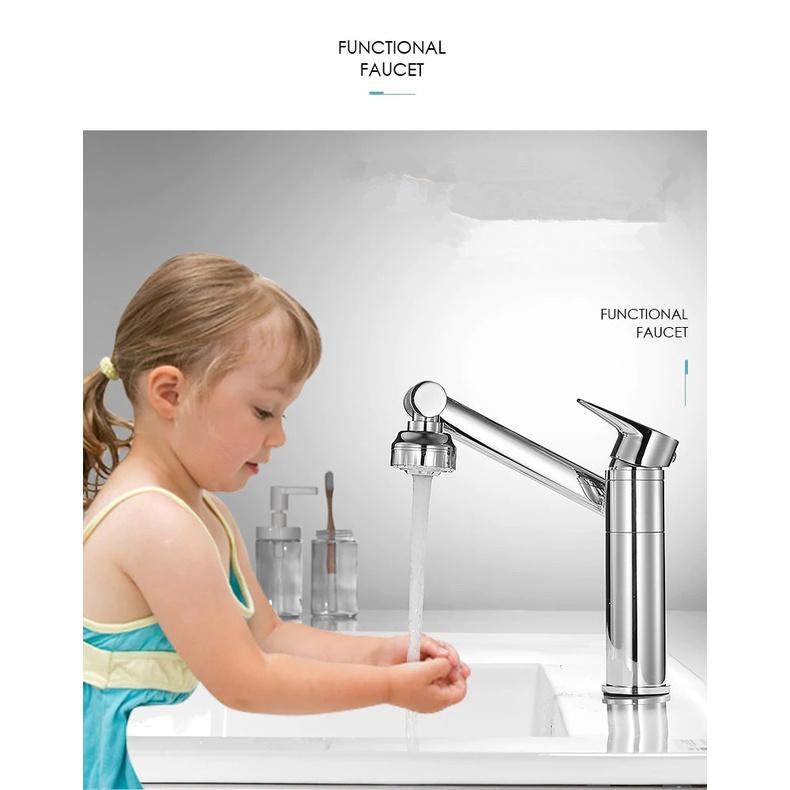 Vòi lavabo xoay 360 độ đa năng Bathroom Sink Faucet