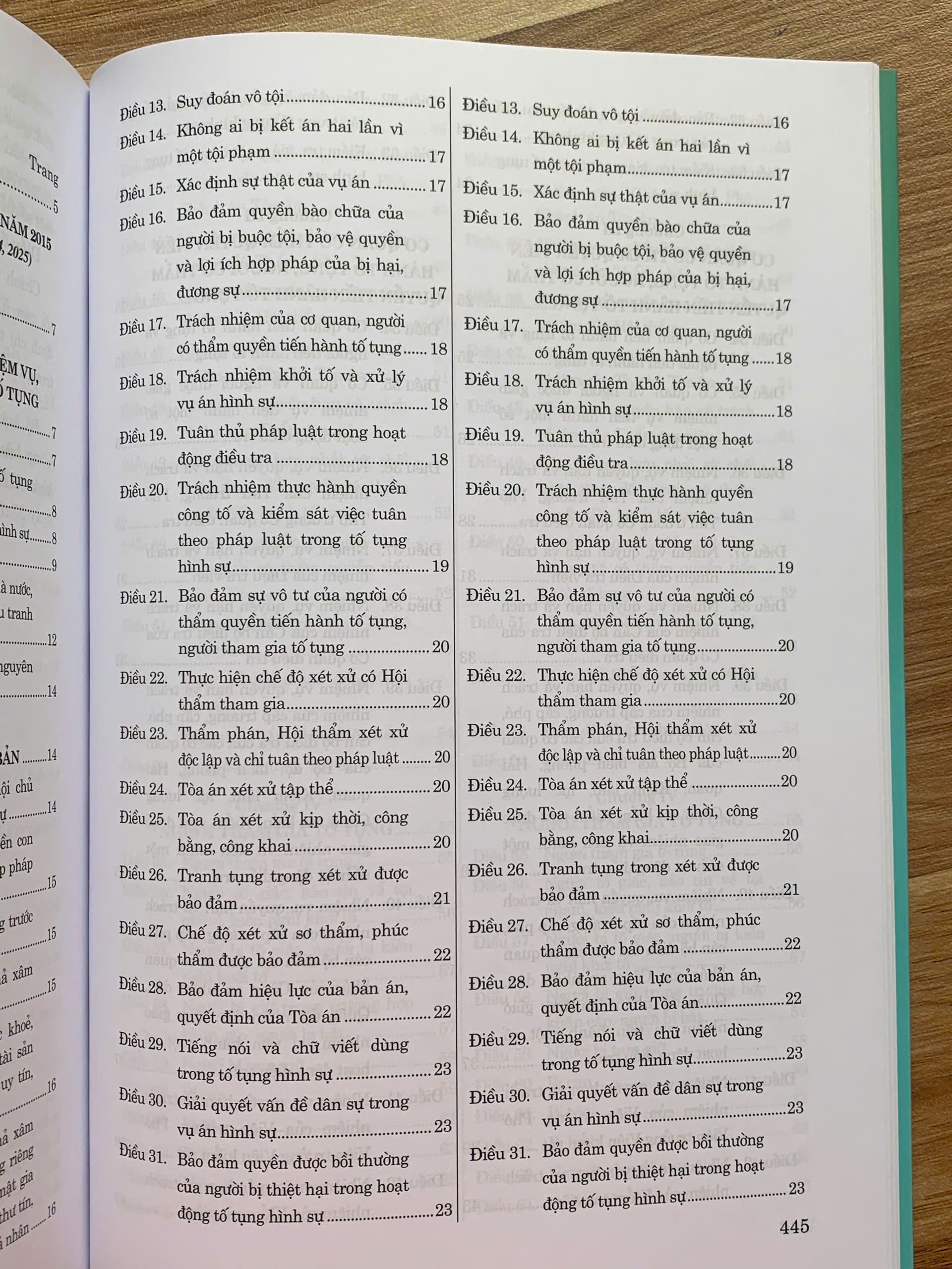So sánh Bộ luật Tố tụng hình sự năm 2015 qua các lần sửa đổi, bổ sung (năm 2021, 2024, 2025)