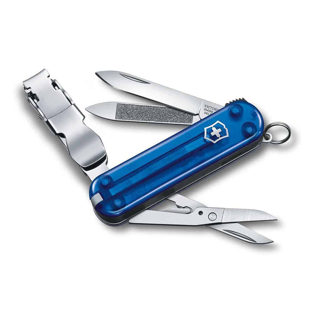 Dụng Cụ Đa Năng Victorinox Nail Clip 580 Blu Transp 0.6463.T2 hàng chính hãng