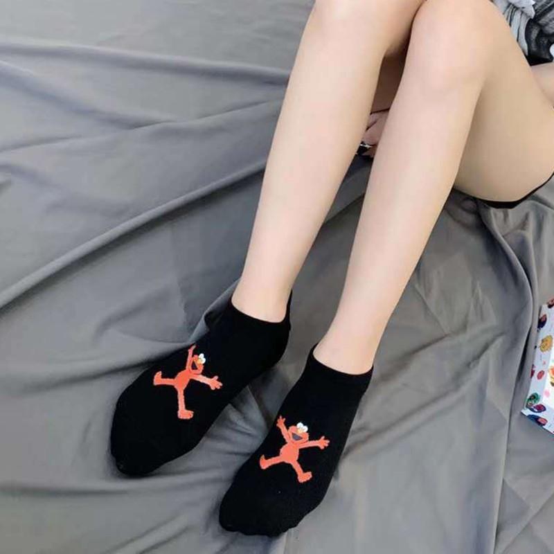 Bộ 5 đôi vớ in họa tiết Sesame Street xinh xắn kèm hộp đựng