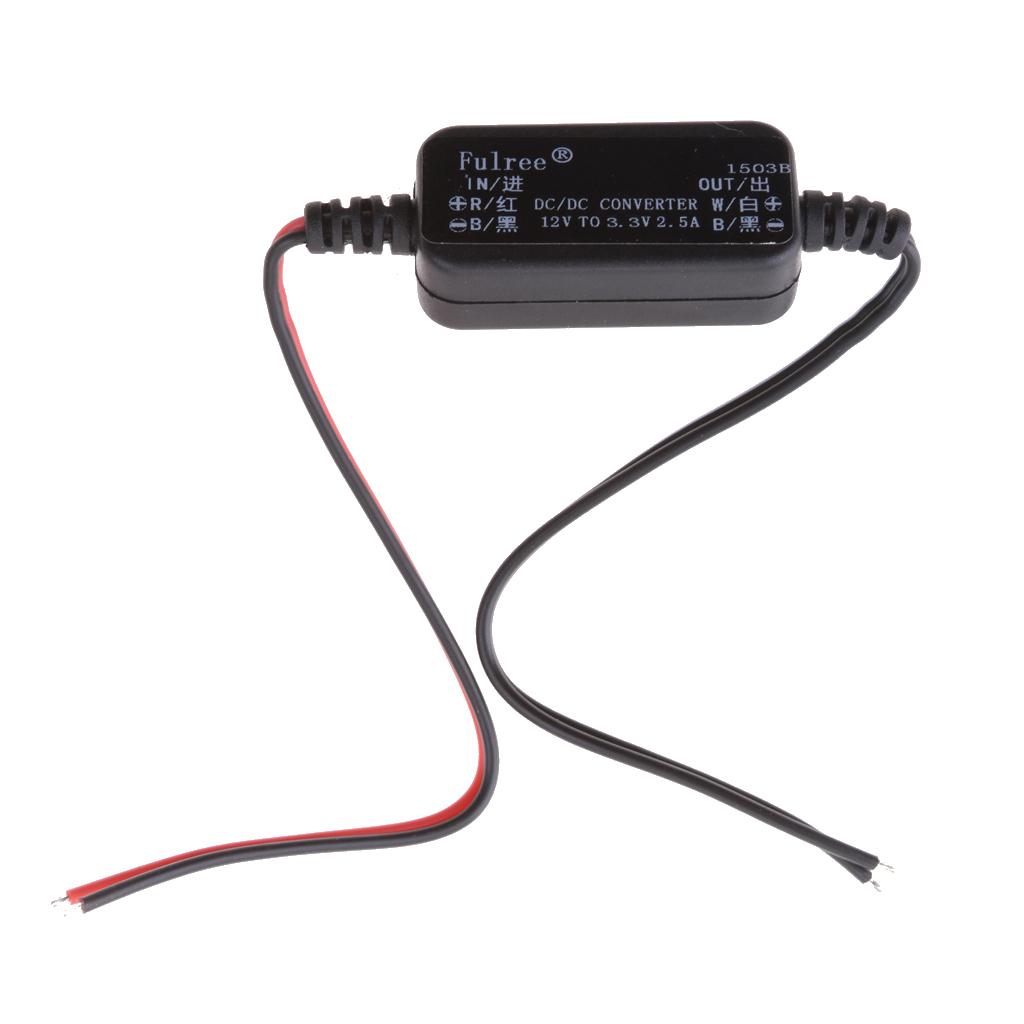 4xDC-DC Step-down Power Module 12V to 3.3V 2.5A Car Power Adapter
